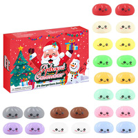 Calendrier de l'Avent Noël 2026 – Boîte Mystère 24 Jours de Compte à Rebours – Jouet Sensoriel Anti-Stress Squishy Fidget Toy Puncher – Cadeaux de Fête pour Enfants