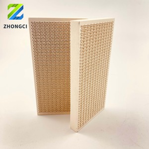 Paneles Cerámicos de Nido de Abeja de Infrarrojo Lejano en Forma de 8 de 147*74*13 mm, Venta Directa de Fábrica, Aptos para Hornos de Cocina o Industriales - Product Image 1