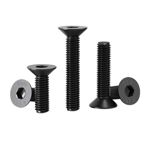 Tornillo de Cabeza Avellanada con Hexágono Interno, Grado 12.9, Métrico, con Recubrimiento Anticorrosión Negro y Superficie Antideslizante - Product Image 6