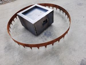 Art Deco Corten Steel Lawn <b>Edging</b> <b>Strips</b> for Garden Landscape Waterproof & Weather Resistant Customizable Outdoor Ornament - Product Image 4