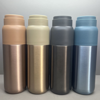 Thermos personnalisé en acier inoxydable à double paroi de 500 ml avec couvercle anti-fuite sans BPA, isolation thermique de 6 à 12 heures, portable pour l'extérieur/l'intérieur
