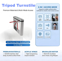 Torniquete Trípode RFID de Acero Inoxidable 304, Barrera de Control de Acceso Semiautomática para Gimnasio, Escuela, Fábrica, OEM, ODM, Garantía CE