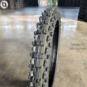 Neumático de Caucho Natural Nuevo de 14 y 17 Pulgadas para Motocicletas Todoterreno Pequeñas 90/100-14 70/100-17 Patrón Trasero 8PR - Product Image 2