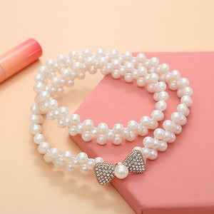 2025 all'ingrosso nuove cinture in vita di perle per le donne elastiche in lega materiale PU 30 stili da donna <span class=keywords><strong>cintura</strong></span> di cristallo per ragazze cinture in vita - Product Image 6
