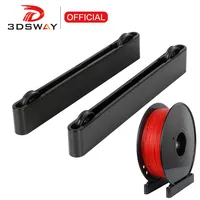 3DSWAY Rak Penyimpanan Filamen Printer 3D, Penyangga Spool yang Dapat Disesuaikan, Rak untuk Bahan Habis Pakai PLA ABS 1kg, Tempat Penyimpanan Material, Baki Pengunci