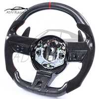 Volant en fibre de carbone véritable à fond plat en forme de D pour Chevrolet Camaro 2010-2011 LS LT RS SS automatique