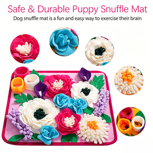 Dog Snuffle <b>Mat</b> Interactive Puzzle Toys for Slow Eating Feeding Foraging Skills Training Washable Pet Olfactory Sniffing Pads - Product Image 3