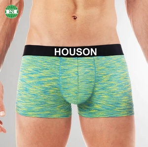 Logo personnalisé Noir Nylon Ceinture Hommes Boxer Brefs Sous-Vêtements Fil Mixte Coton Spandex Tissu Plusieurs Options De Couleur - Product Image 1