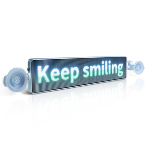 Smart App Programmable Voiture Vitre Arrière Led Expression Écran Pare-Brise Arrière De Voiture Pleine Couleur Hd Led Long Écran Usine En Gros - Product Image 1