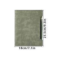 Carnet A5 à feuilles mobiles en cuir PU à couleur changeante personnalisée en gros = fente pour carte stylo fente pour cahier d'affaires haut de gamme