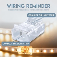 Innfeeltech 20 connecteurs DC55-201 pour bande LED 8MM 2 broches 12V, connexion rapide double face, boîtier en polycarbonate, Chine