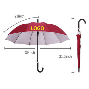 Vente chaude 22 pouces Parapluies publicitaires droits Logo personnalisable Contrôle semi-automatique pour l'usine de cadeaux d'affaires - Product Image 6