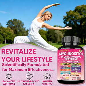 Capsule di Mio-D-Chiro Inositolo, Integratore Ormonale per Donne con Folato, DIM, Cannella di Ceylon, Ashwagandha, Chasteberry, Berberina - Product Image 4