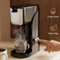 Cafetière 2-en-1 pour dosettes K-Cup et café moulu, tailles de préparation de 6 à 14 oz, plateau d'égouttement réglable pour tasses de voyage