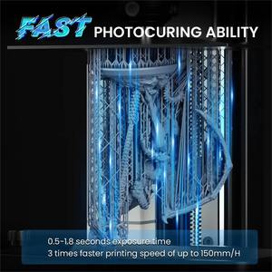 Imprimante 3D ELEGOO, résine photopolymère standard à durcissement rapide LCD UV 405 nm, 1000 g, pureté 100 %, gris - Product Image 3