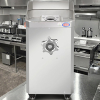 Picadora y Rebanadora de Carne Eléctrica Comercial Automática 2 en 1, Capacidad de 200 kg/h para Restaurantes, Carnicerías y Servicios de Catering