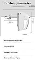 Batteur à main électrique automatique pour la cuisson Mini batteur à oeufs manuel domestique et fouet à crème outil de poche pratique