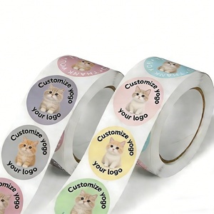 Etiquetas de Papel Dorado en Rollo, Etiquetas Cosméticas, Pegatinas con Logotipo Empresarial, Pegatinas de Vinilo Impermeables con Logotipo Personalizado, Pegatinas de PVC para Cosméticos - Product Image 3