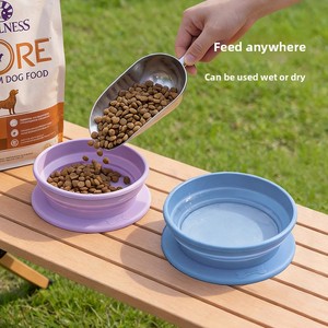 Nuevo Tazón Plegable de Silicona para Mascotas, Fácil de Limpiar, Duradero, Portátil, para Viajes, para <span class=keywords><strong>Perros</strong></span> y Gatos, Recipiente para Agua - Product Image 5