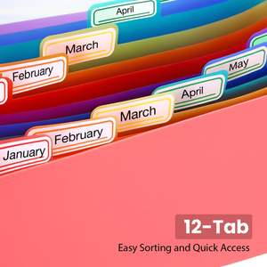 Organizador de Recibos A6 de 13 Bolsillos Personalizado de Fábrica al por Mayor, Organizador de Archivos Tipo Acordeón, Bolsa de Almacenamiento de PP, Carpeta de Plástico - Product Image 4