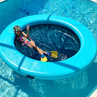 Langlebige Sonnenliege Schwimmende Matte Wasser-Hängematte Aufblasbare Wasser-Hängematte mit Netz