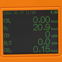 DUOTESI pendeteksi Alarm Gas Multi-Parameter, Monitor Gas oksigen portabel 4 In 1, detektor Alarm Gas Multi-Parameter