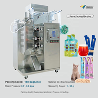 Machine d'emballage automatique pour sachets de ketchup, sauce salade, sauce moutarde, pâte de tomate, yaourt, confiture et huile
