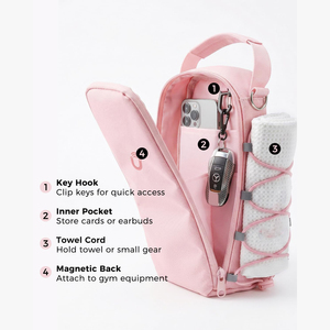 Sac de sport magnétique personnalisé pour femme avec porte-bouteille d'eau intégré pour la gym et l'entraînement - Product Image 6