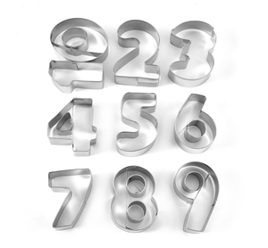 <span class=keywords><strong>10</strong></span> Chiếc Dụng Cụ Cắt Nướng Bánh Quy Bánh Quy 3D Bằng Thép Không Gỉ Hình Số Dùng Để Trang Trí Bánh Ngọt Bánh Ngọt Thủ Công - Product Image 4