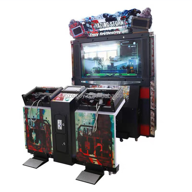 Amusement Park Supplier 3D Simulator VR Shooting Arcade Game Machine Coin-operated Indoor Metal English Gaming Machine