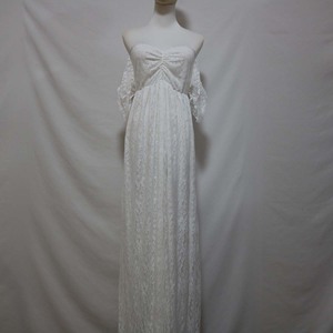 ชุดเดรสยาวปิดไหล่ผ้าโปร่งทรงสลิมฟิต,ชุดเดรสคุณแม่งานถ่ายภาพ Maxi ปี DGPD-001 - Product Image 3