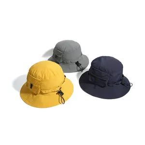 [Regolabile] logo personalizzato Plain Blank protezione solare Boonie cappello da pesca cappello per escursioni in spiaggia Golf