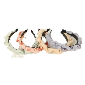 Diadema plisada para mujer, accesorio floral de tela para el cabello, tocado informal, primavera 2024, origen Yiwu - Product Image 5