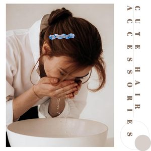 Pinces à cheveux ondulées en acétate de style coréen faites à la main pour femmes, imprimé écaille de tortue et léopard, accessoires de fête pour franges et cheveux latéraux, emballage carton - Product Image 4
