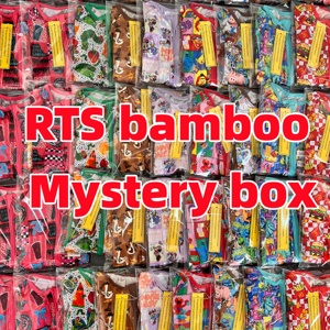 Whatnot RTS Mix design design 5% di bambù 95% organico Spandex stampa casuale personaggio bambino dormienti scatola misteriosa - Product Image 1