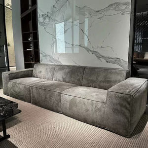 Copertura Futon in vera pelle lavabile per dormitorio/appartamento sottovuoto in schiuma compressa a ciuffo divano sigillato Design per officina - Product Image 6