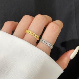 Женский свадебный подарок, циркон 5А, обручальное, 18 карат, позолоченные ювелирные изделия, изящные 925 кольца из стерлингового серебра - Product Image 1