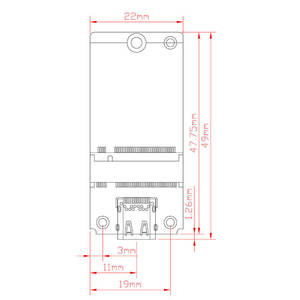 Carcasa Adaptadora para Disco Duro NVME M.2 Tipo-C, Tarjeta Adaptadora JMS583 USB3.2 10Gbps, Placa Intermedia para Disco Duro, Compatible con Carcasa para Disco Duro 2230 - Product Image 4