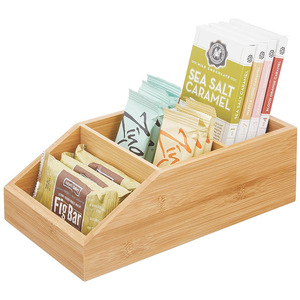 Wooden Cabinet Organizer <b>Storage</b> <b>Box</b> Rectangle Open Top <b>Kitchen</b> Pantry Organizer Bins - Product Image 5