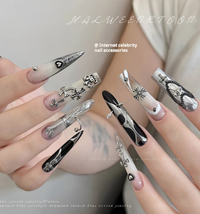 เครื่องประดับเล็บโลหะ DIY อุปกรณ์ตกแต่งเล็บ 3 มิติ สำหรับการทำเล็บมือแบบมืออาชีพ - Product Image 4