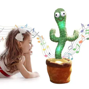 New Arrival Kids Gift Cactus Toy Singing Songs Dancing Fancy Plush Doll Dancing Cactus Toy
