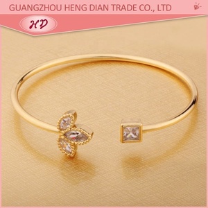 เครื่องประดับผู้หญิงเฮงเตี้ยน กำไลทอง 18K ดีไซน์ใบไม้ แฟชั่นหรูหรา สไตล์ใหม่จากภาคใต้ - Product Image 4
