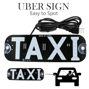 Panel de luz indicadora <span class=keywords><strong>LED</strong></span> USB <span class=keywords><strong>para</strong></span> <span class=keywords><strong>Interior</strong></span> de coche, señal de advertencia <span class=keywords><strong>para</strong></span> conductor de Taxi, con interruptor de señal de succión - Product Image 6