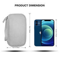 Estuche Organizador de Tecnología Multifuncional, Estuche Rígido para Discos Duros Externos, Bancos de Energía, Cables y Más
