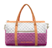 Sac de voyage matelassé grand format Leather Pride Rainbow, sac de week-end portable avec poches zippées, sac de sport pour le travail