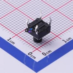 TS-1095-A7B3-D1 Tactile Switch Through hole Component (THT)-4P,6x6mm Switch Single Pole Single Throw Round Button 2.5N 6mm - Product Image 2