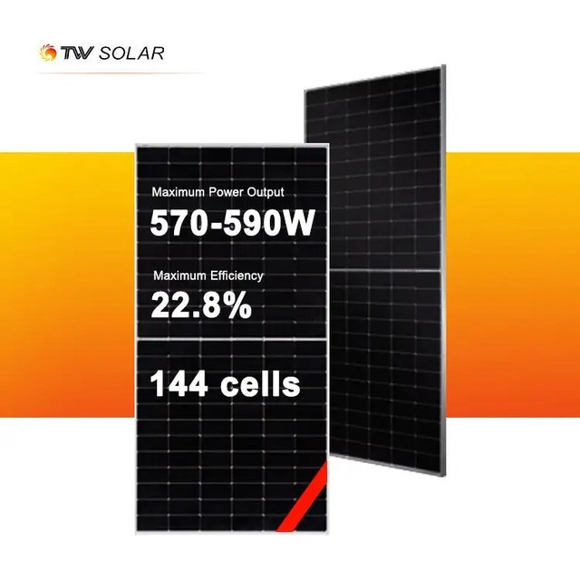 TW Solar Panels PV Module Tongwei 590w 585w 580w Monocrystalline N-type Bifacial Solar Panel Tongwei Photovoltaic Panel