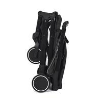 Poussette pliable compacte et légère en lin pour bébé