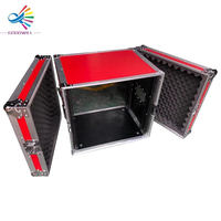 Boîtier de rack d'amplificateur 10U avec tiroirs DJ et roulettes