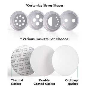 Pot rond en métal de 100ml pour poudre de bain ou shampooing Boîtes en aluminium pour cadeau - Product Image 4